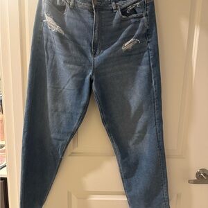 American Eagle Outfitters Light Blue Distressed Jeans